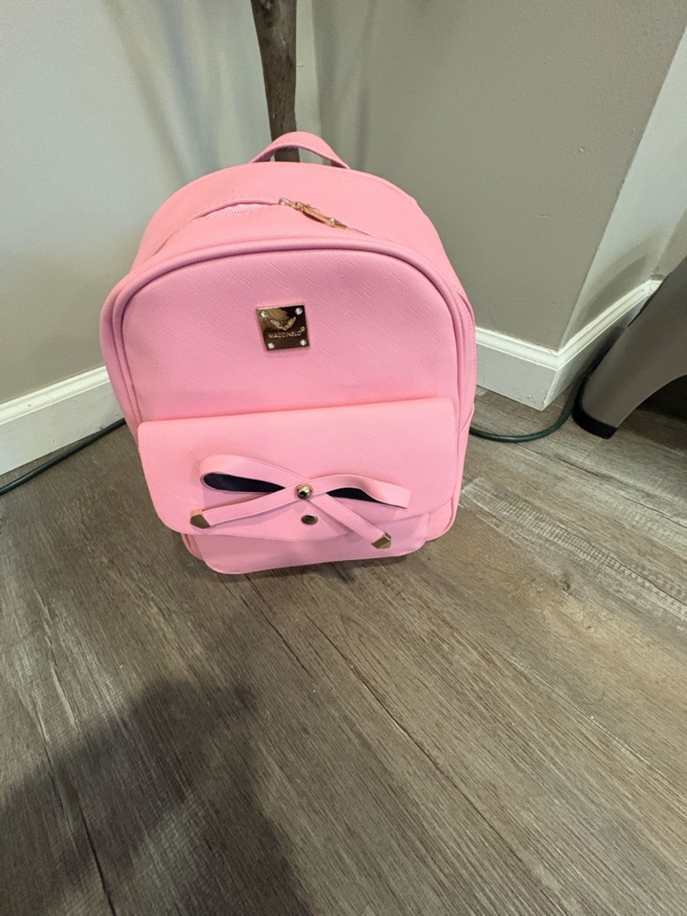 Pink Bow Accent Mini Backpack - Picture 7 of 7